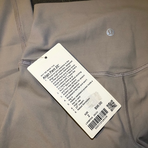 NWT Lululemon Align Pant 25” Size 2 - Picture 6 of 6